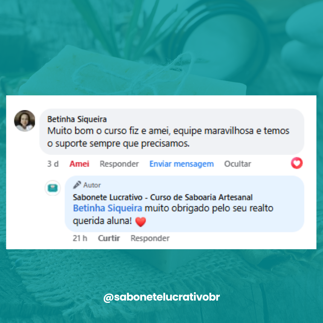 melhor curso de saboaria artesanal